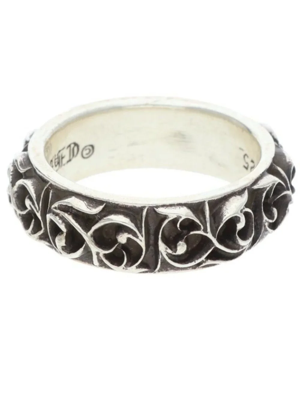 Chrome Hearts Etrnity Vine Band Eternity Silver Ring